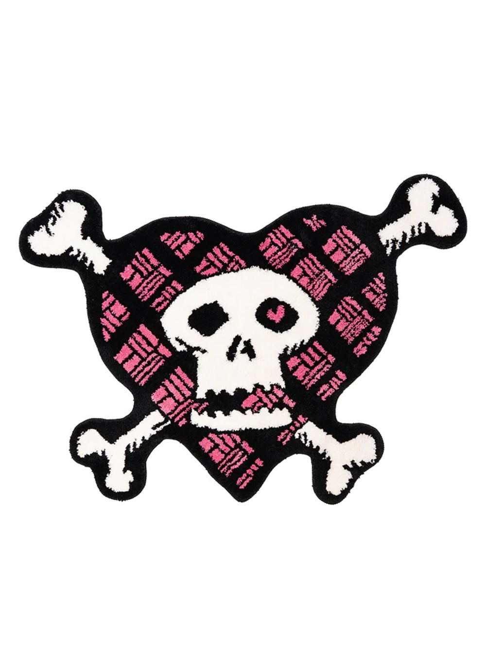 NWT Avril Lavigne Girlfriend Rug Pink Black White Skull